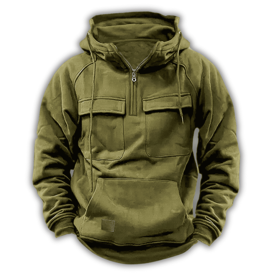 Levoire | Sweat À Capuche Tactique Vert