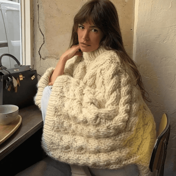 Levoire | Pull À Col Montant Ylliö Noryna Pour Femmes Beige