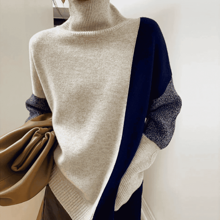 Levoire | Gilet Patchwork Pour Femmes Bleu