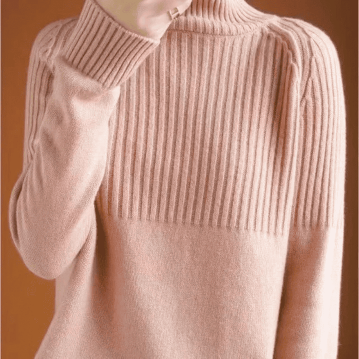 Levoire | Pull-Over En Laine À Col Roulé Pour Femmes Rosa