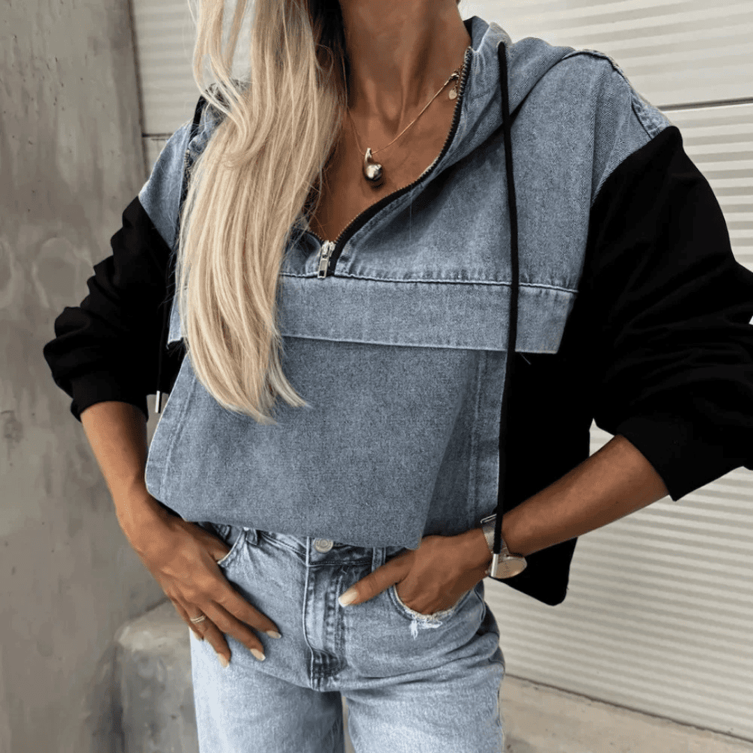Levoire | Jean Femme Poche À Capuche Kalista Noir