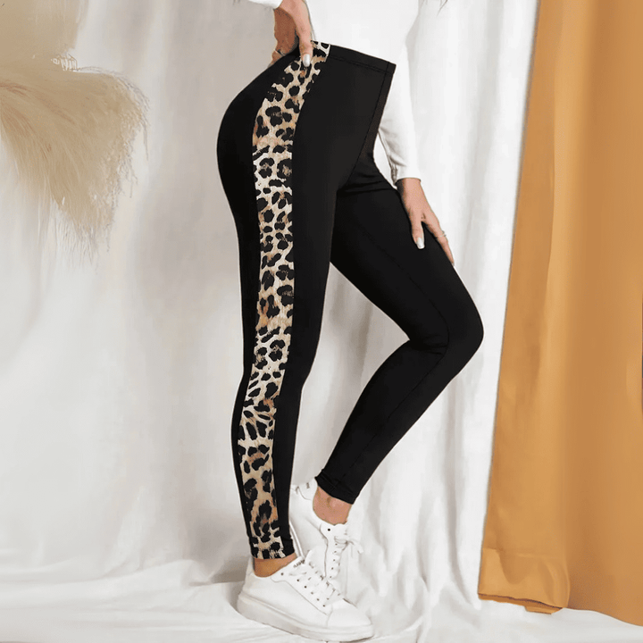 Levoire | Leggings À Motifs Léopard À Bretelles Pour Femmes