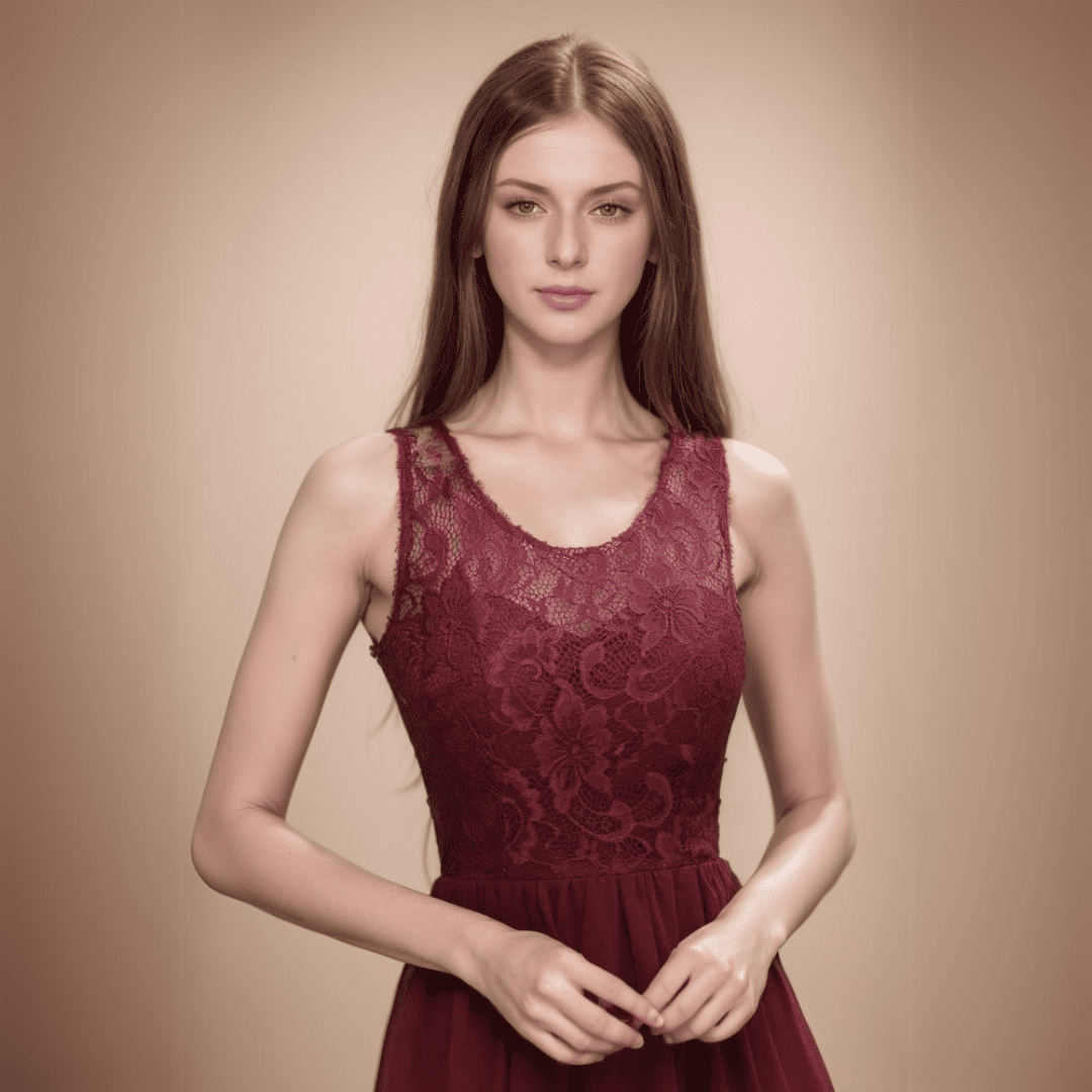 Levoire | Robe En Dentelle Lilly Asymétrique Pour Les Mariages