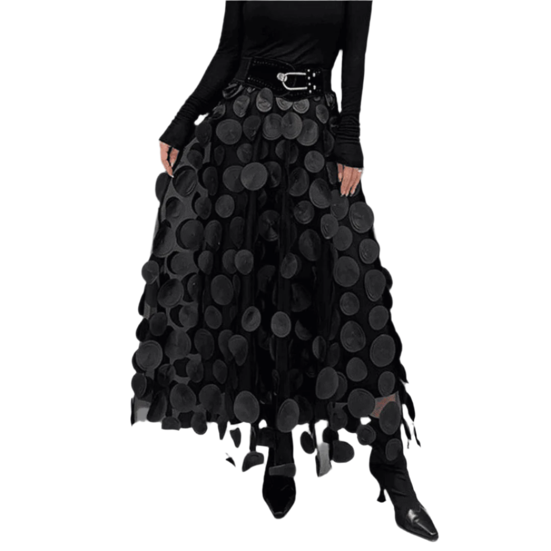 Levoire | Manteau Mi-Long Élégant Pour Femmes Noir
