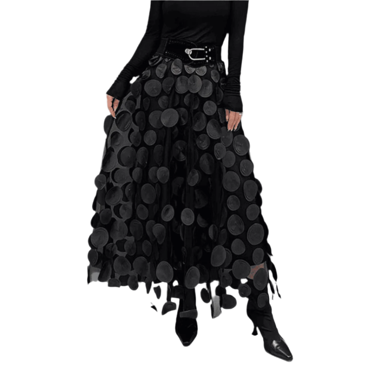 Levoire | Manteau Mi-Long Élégant Pour Femmes Noir