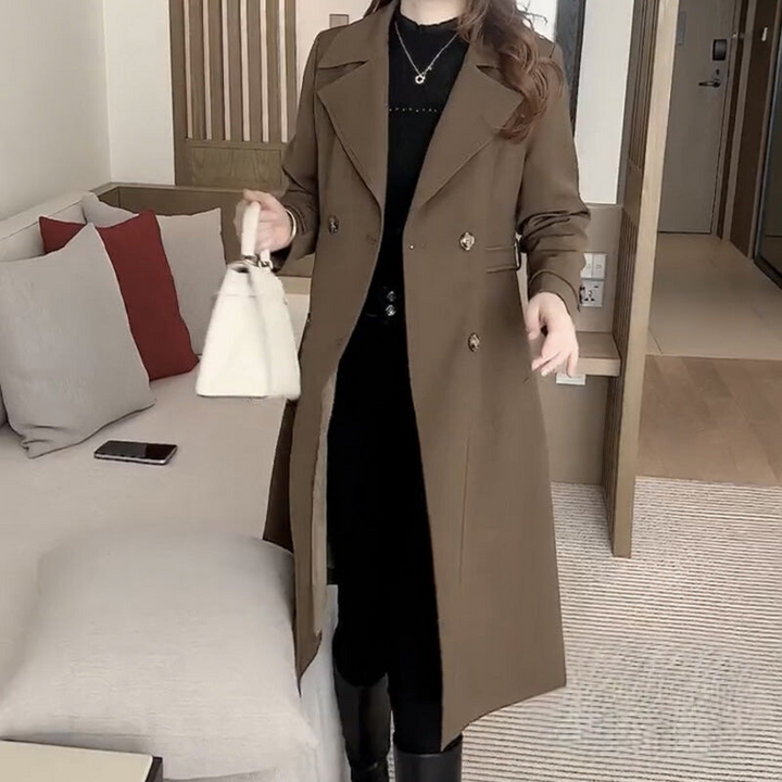 Levoire | Chic Chaud Trench-coat Braun (Brièvement avant la vente finale)