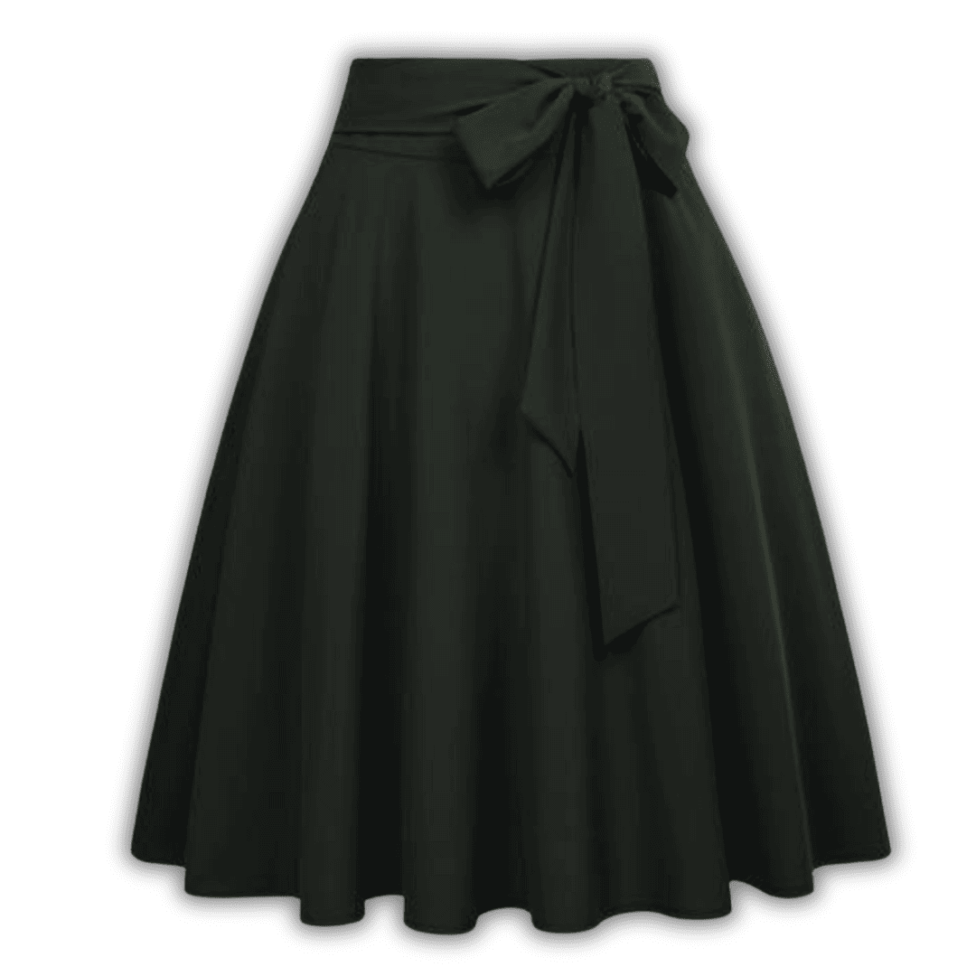 Levoire | Żanetta Midi Jupe Tendance Noir