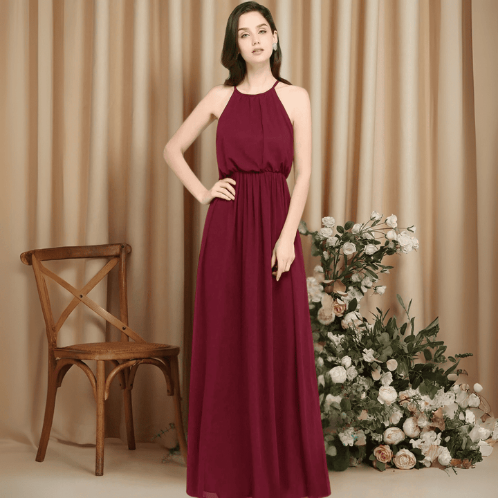 Levoire | Robe Élégante De Soirée Bordeaux