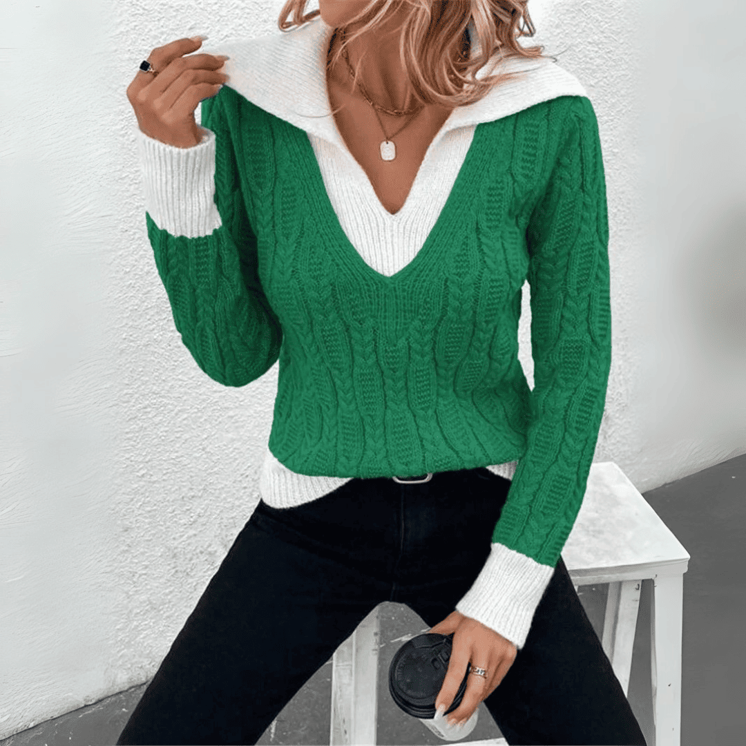 Levoire | Élégant Gilet Doux Femme Vert