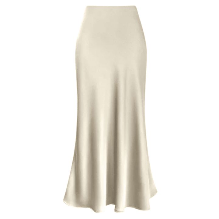 Levoire | Midi Dress En Soie Pour Femmes Gilda Beige