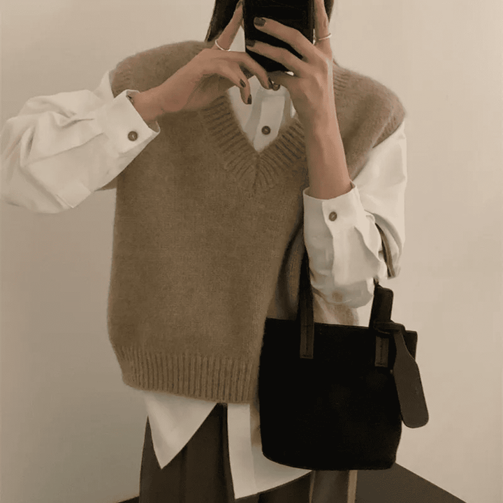 Levoire | Short Taille Haute Décontracté Braun