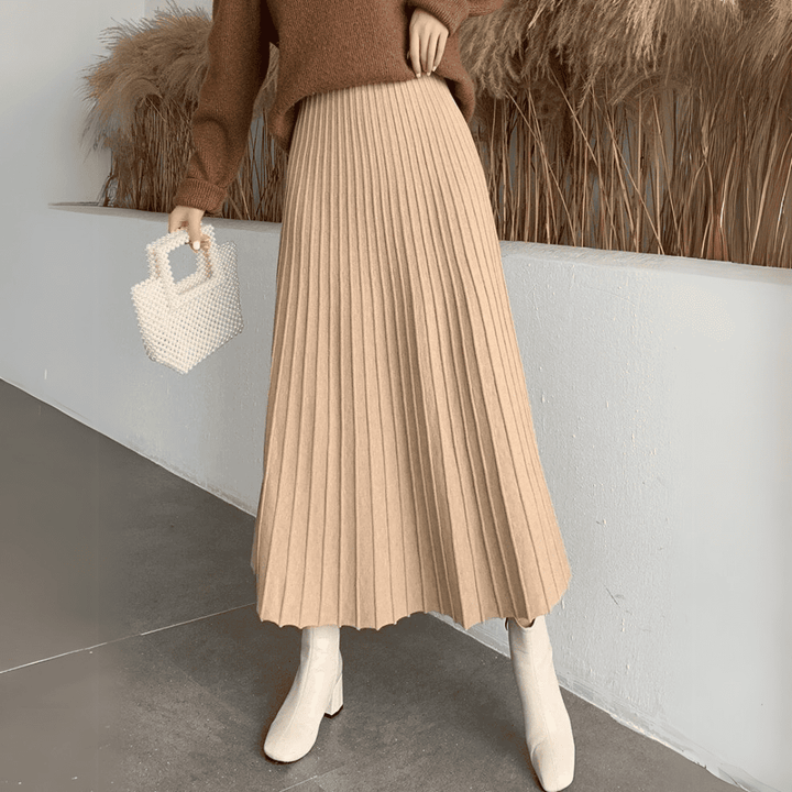 Levoire | Midi Plissé Cezaryna Chic Vert olive Une taille