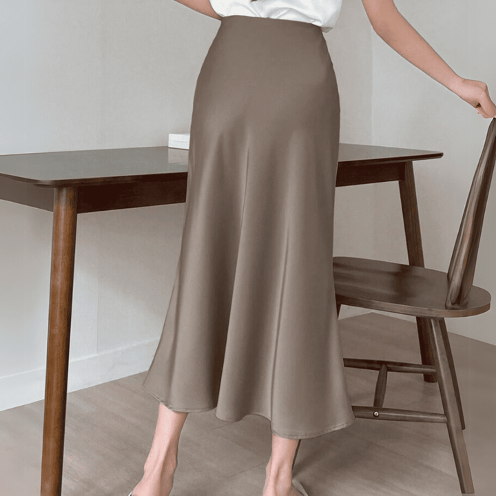 Levoire | Midi Doriana Satin Haute Taille