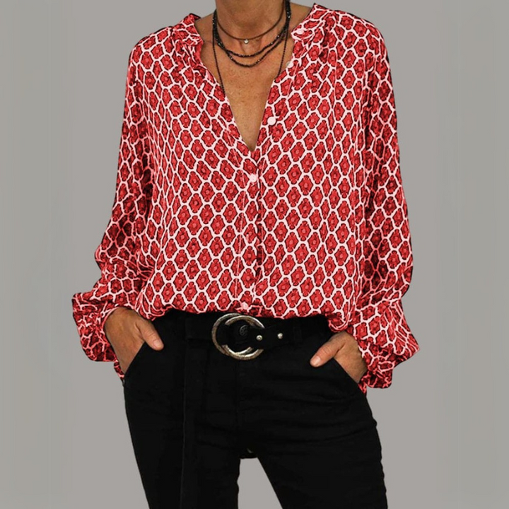Levoire | Blouse Midi En Coupe Décontractée Pour Femmes Rot