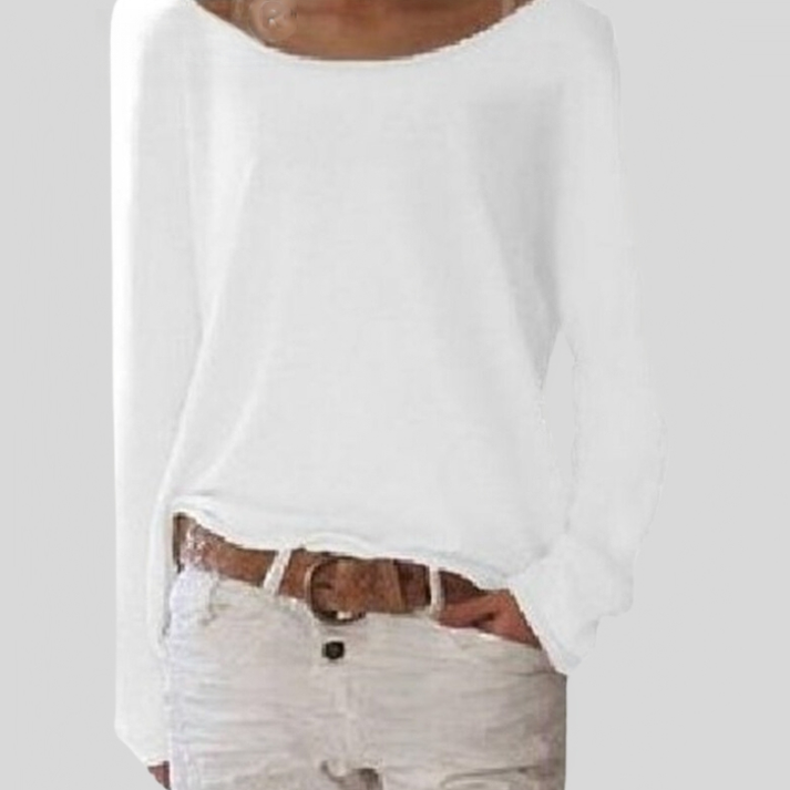 Levoire | Pull Léger Élégant À Col Rond Blanc