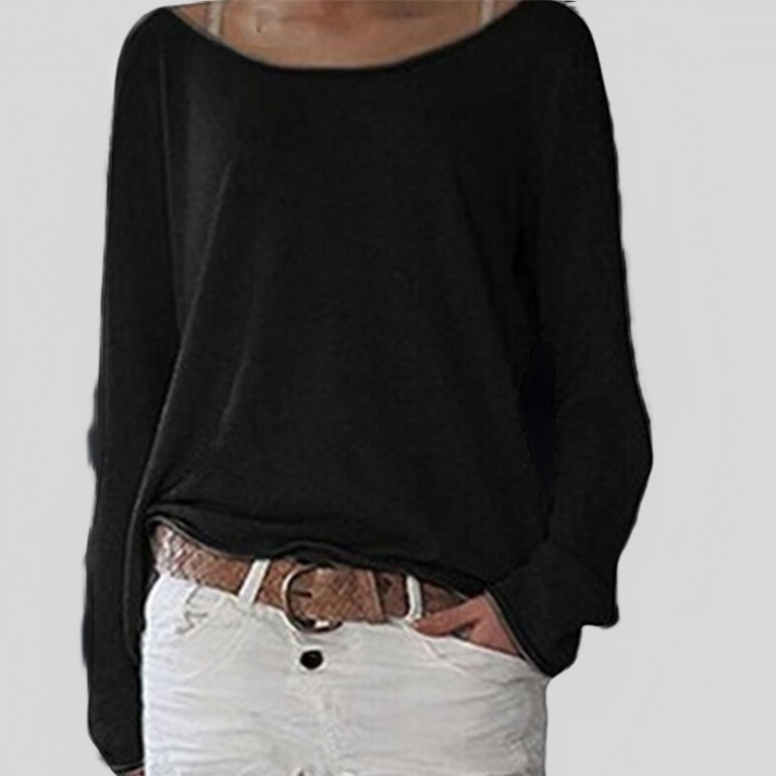 Levoire | Pull Léger À Col Rond Pour Dames Noir