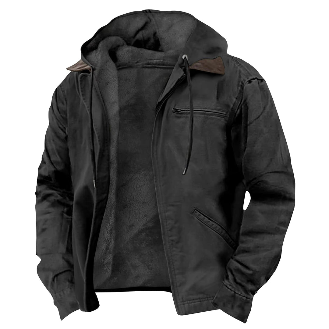 Levoire | Veste Avec Zip Et Capuche Noir