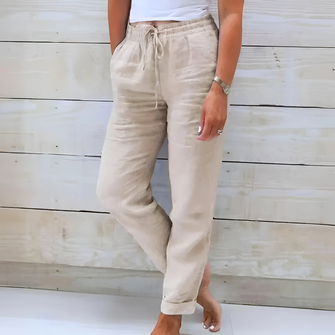 Levoire | Pantalon Léger Extensible Beige (Rupture de stock rapide)