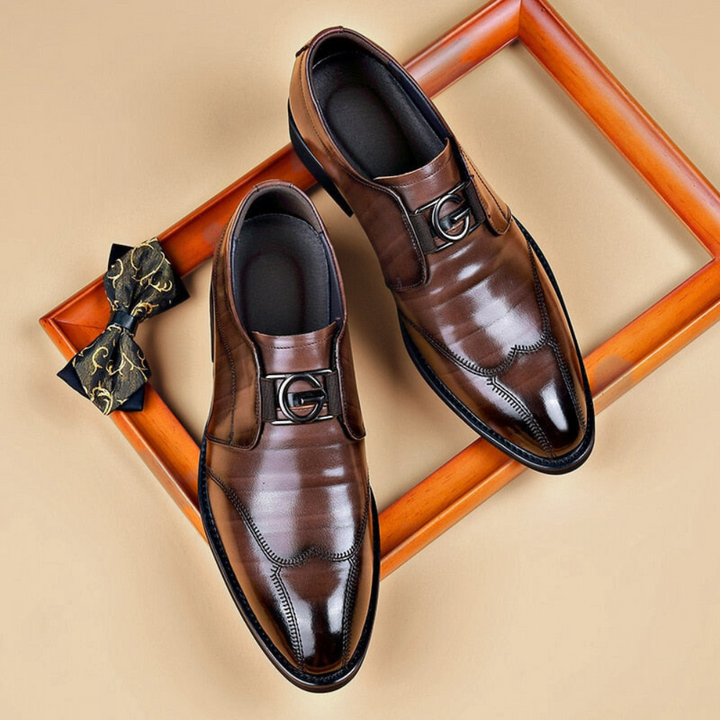 Levoire | Chaussures En Cuir Faites À La Main Braun (Il ne reste que quelques unités)