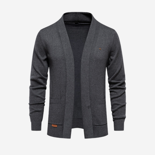 Levoire | Pull à manches longues ouvertes à l'avant, avec poches