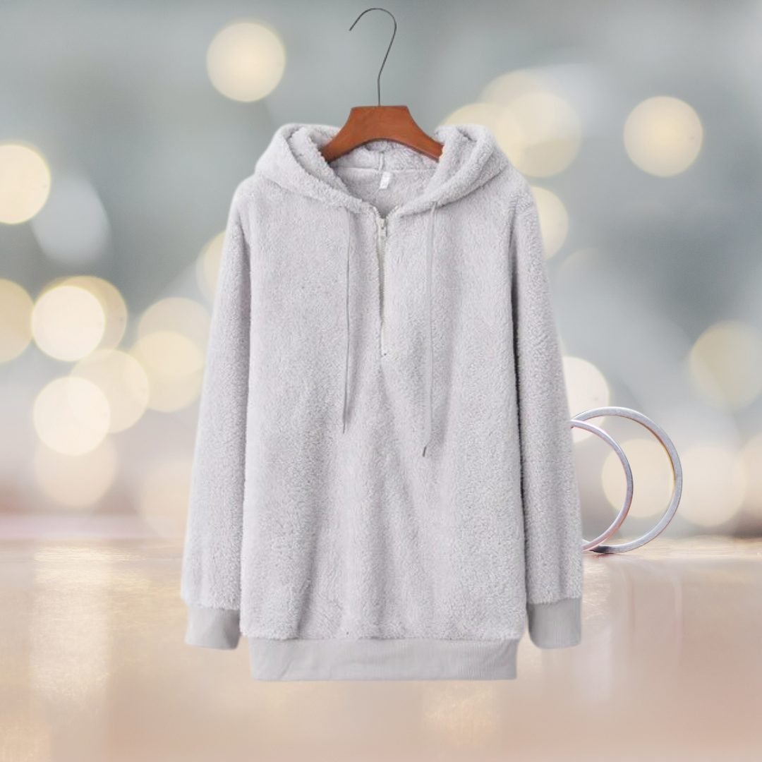 Levoire | Veste À Capuche Douce Pour L'Automne Gris clair