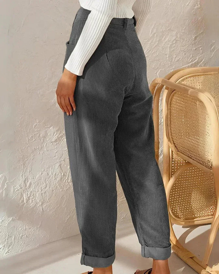 Levoire | Cordhose Élégant Bleu