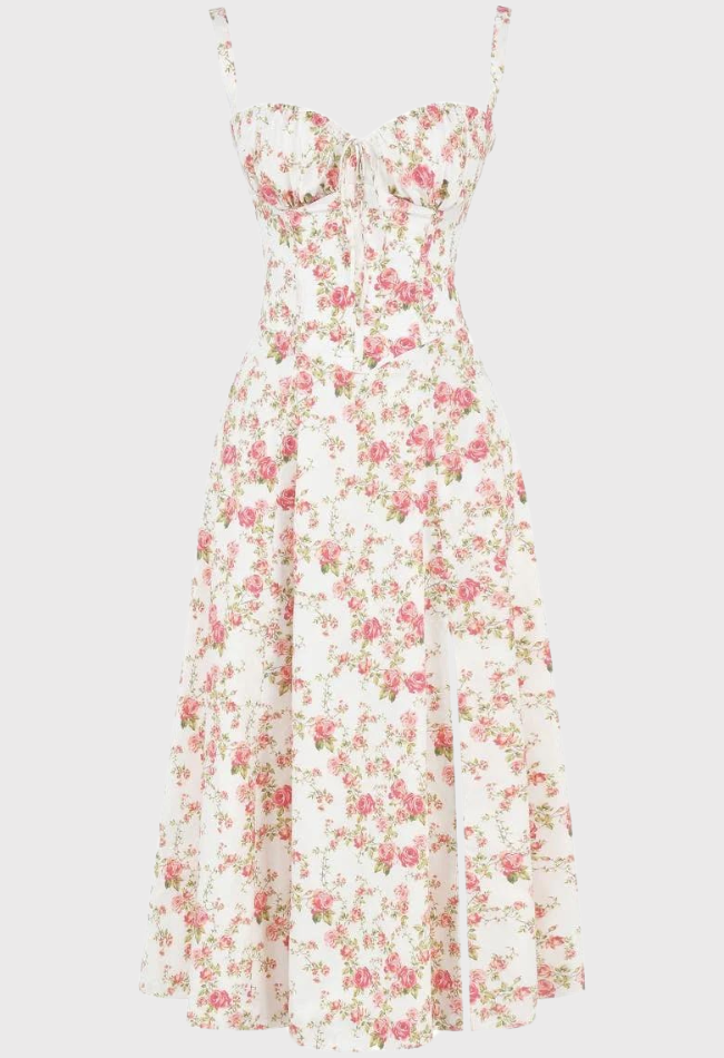 Levoire | Midi Bustier Corset Robe D'Été