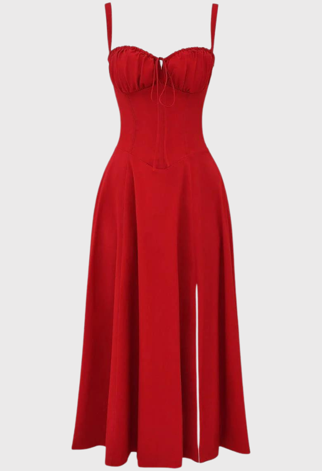 Levoire | Midi Bustier Corset Robe D'Été