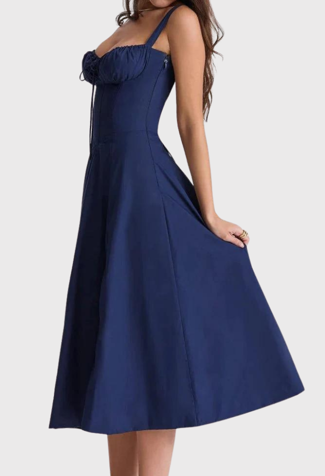 Levoire | Midi Bustier Corset Robe D'Été