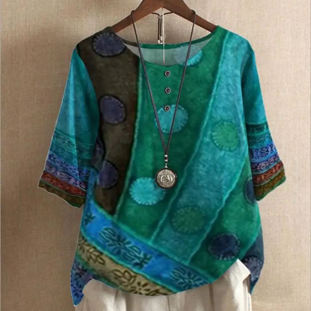 Levoire | Dantea Thea Top - Vintage & Voyant Vert