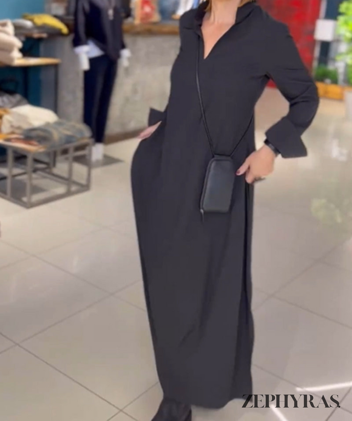 Levoire | Robe D'Été Maxi Décolleté En V