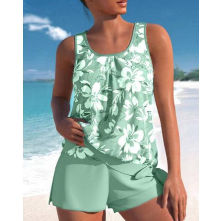 Levoire | Tankini À Motif Floral Vert