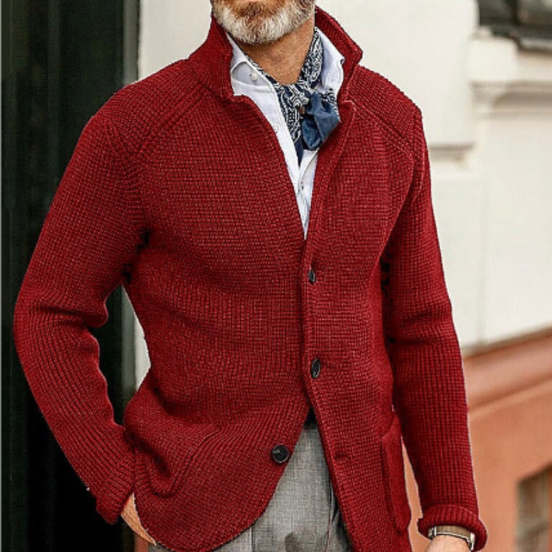 Levoire | Gilet Pour Hommes Élégant Et Chaud Rot
