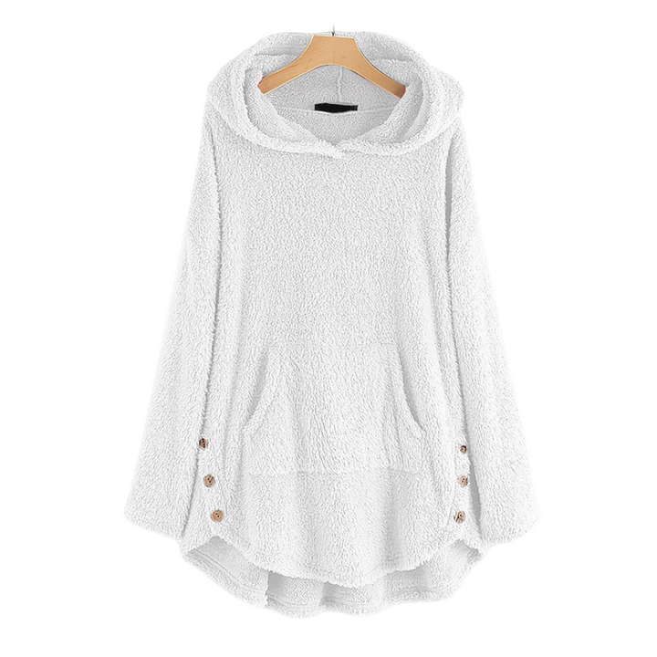 Levoire | Ultra Doux Et Chaud Hoodie Teddy Blanc