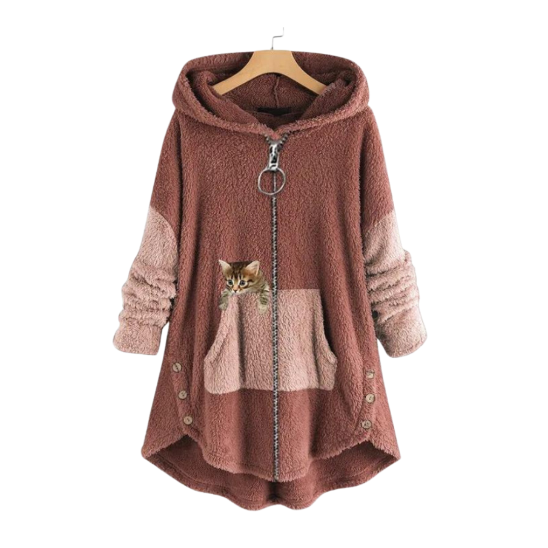 Levoire | Ultra Doux Et Chaud Hoodie Teddy Rose clair (vente rapide)