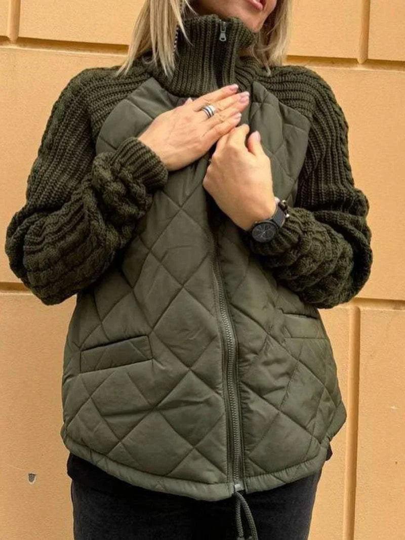 Levoire | Cardigan Zippé Chaud Vert
