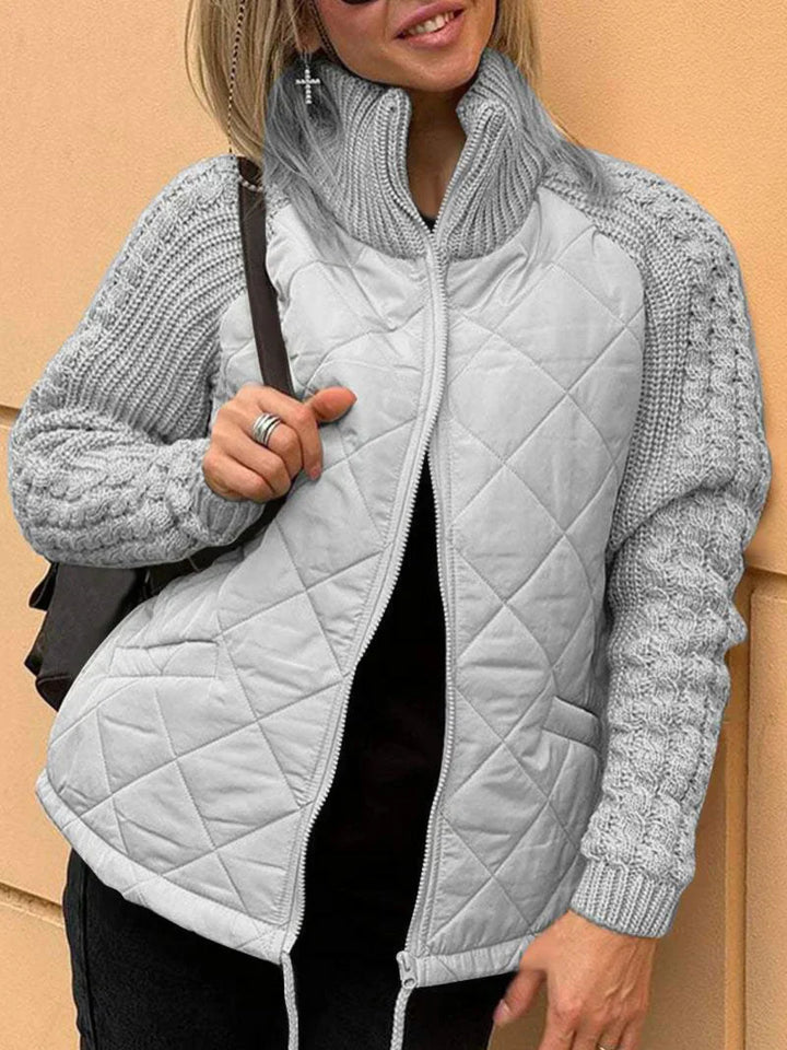 Levoire | Cardigan Chaud Avec Zip Gris