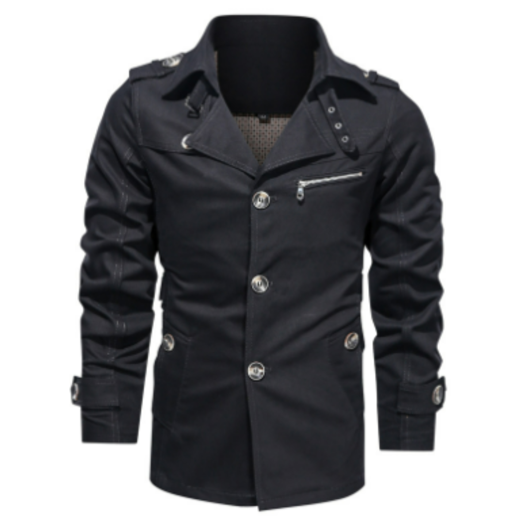 Levoire | Trenchcoat Hommes Noir