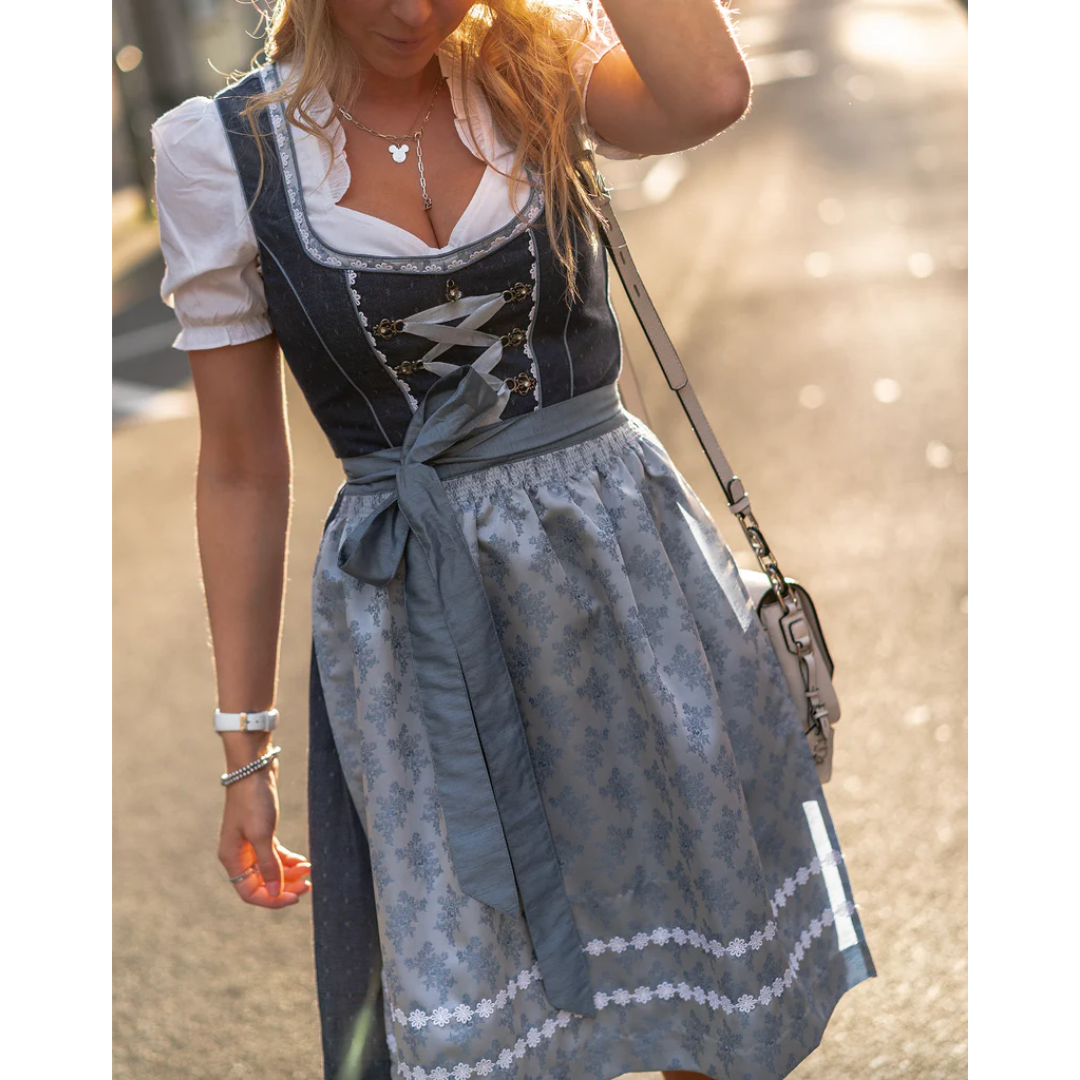 Levoire | Robe traditionnelle d'octobre pour femmes élégante Gris