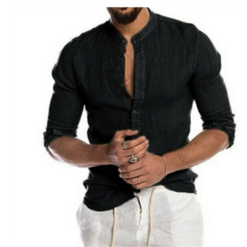 Levoire | Chemise En Coton Pour Hommes À Manches Longues