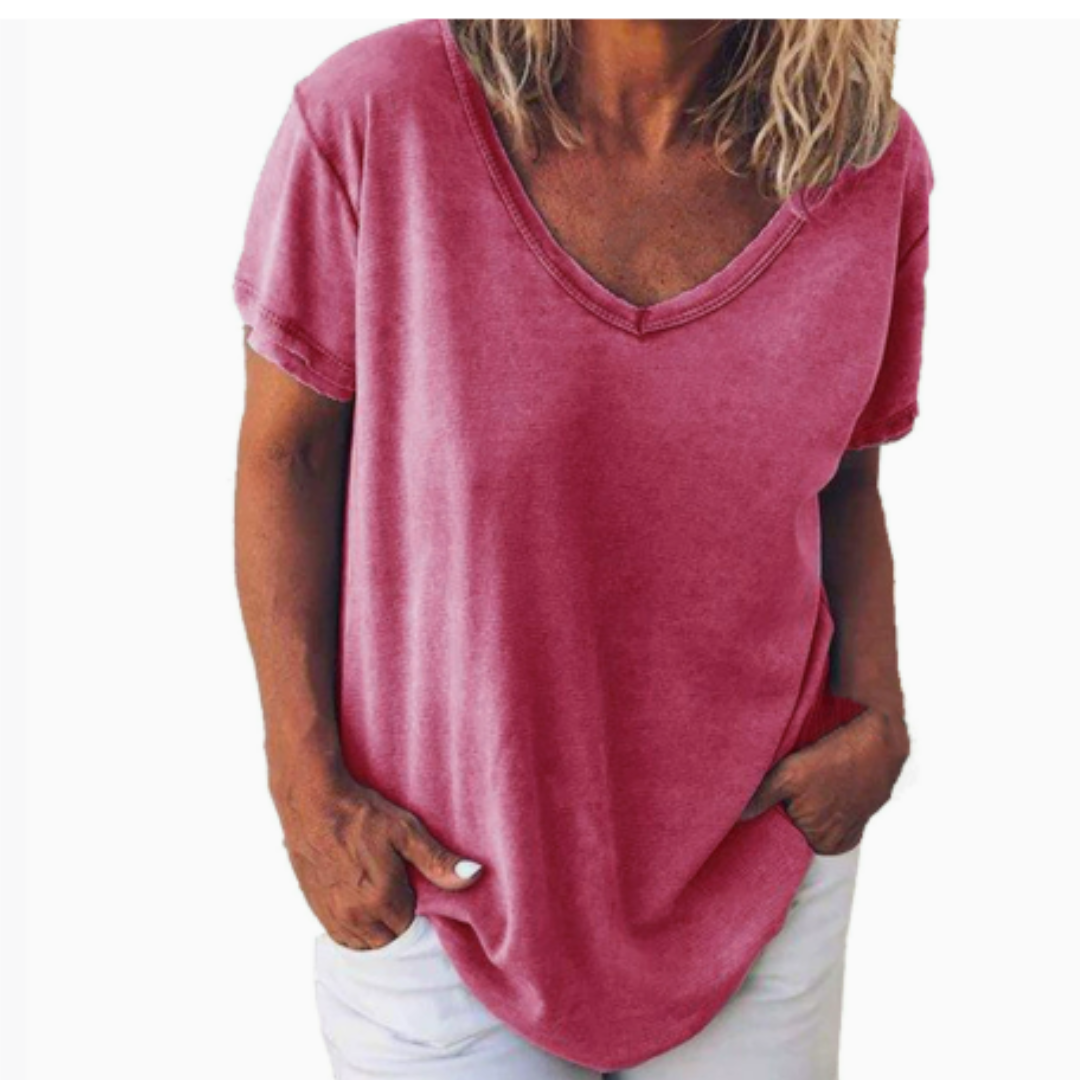 Levoire | Blouse Court Manche FR Femmes Pour Le Printemps Rosa