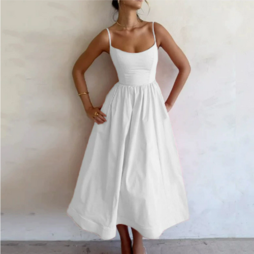 Levoire | Robe D'Invité De Mariage À Bretelles Spaghetti Pour - Femmes - Midi