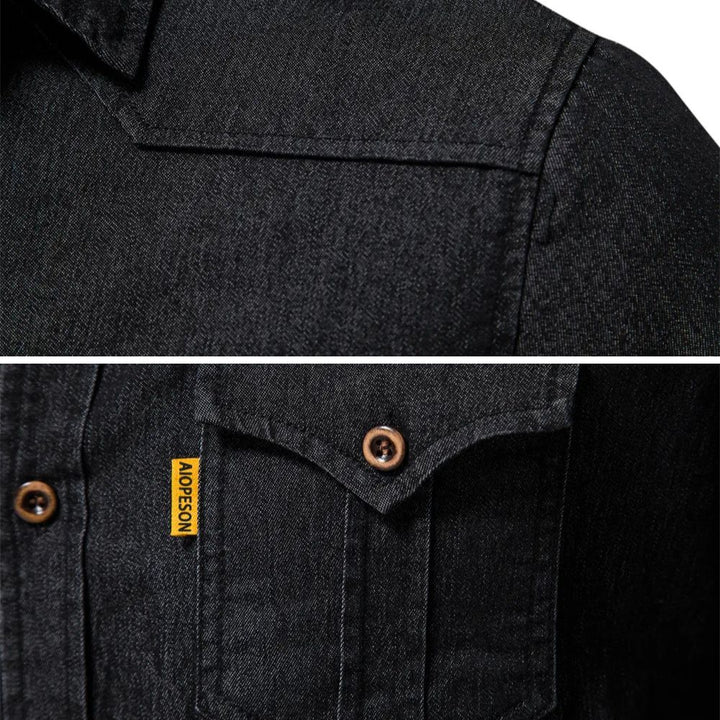 Levoire | Chemise En Denim De Coton Pour Hommes