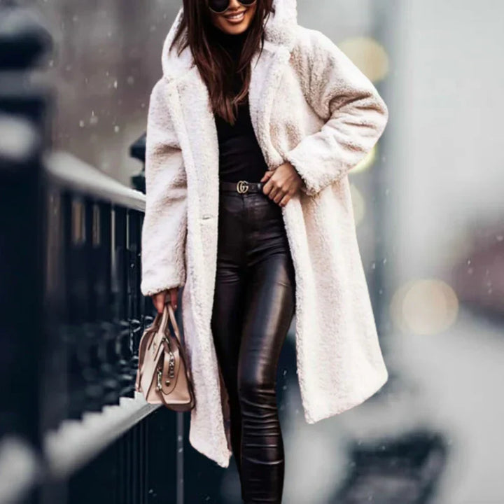 Levoire | Veste Confortable Avec Capuche Blanc
