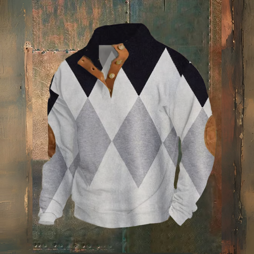 Levoire | Pull À Col Montant De Style Western Avec Boutons