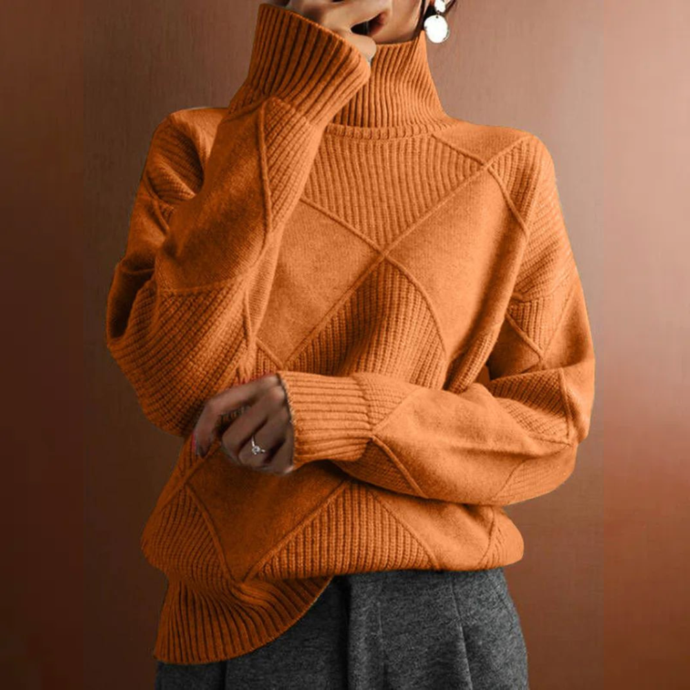 Levoire | Cardigan Avec Col Montant Orange
