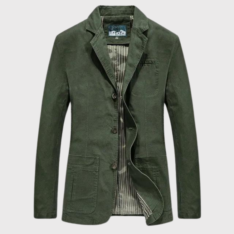 Levoire | Kashmir Printemps Manteau vert olive