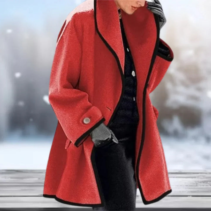 Levoire | Manteau En Laine Rétro Rot