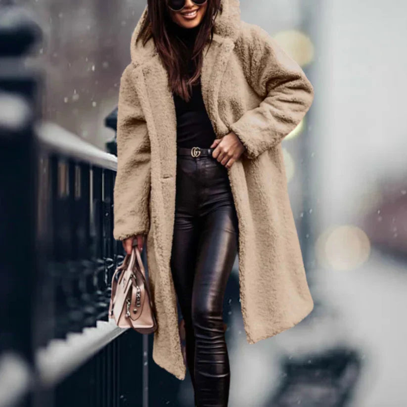 Levoire | Veste Confortable Avec Capuche Abricot