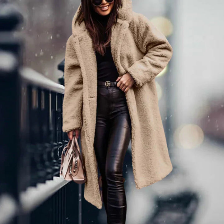 Levoire | Veste Confortable Avec Capuche Abricot